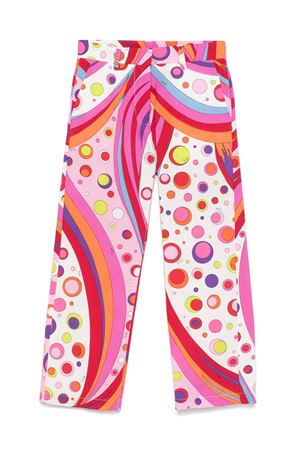 Abstract,Print Trousers EMILIO PUCCI KIDS | PW6C00P0494437MC